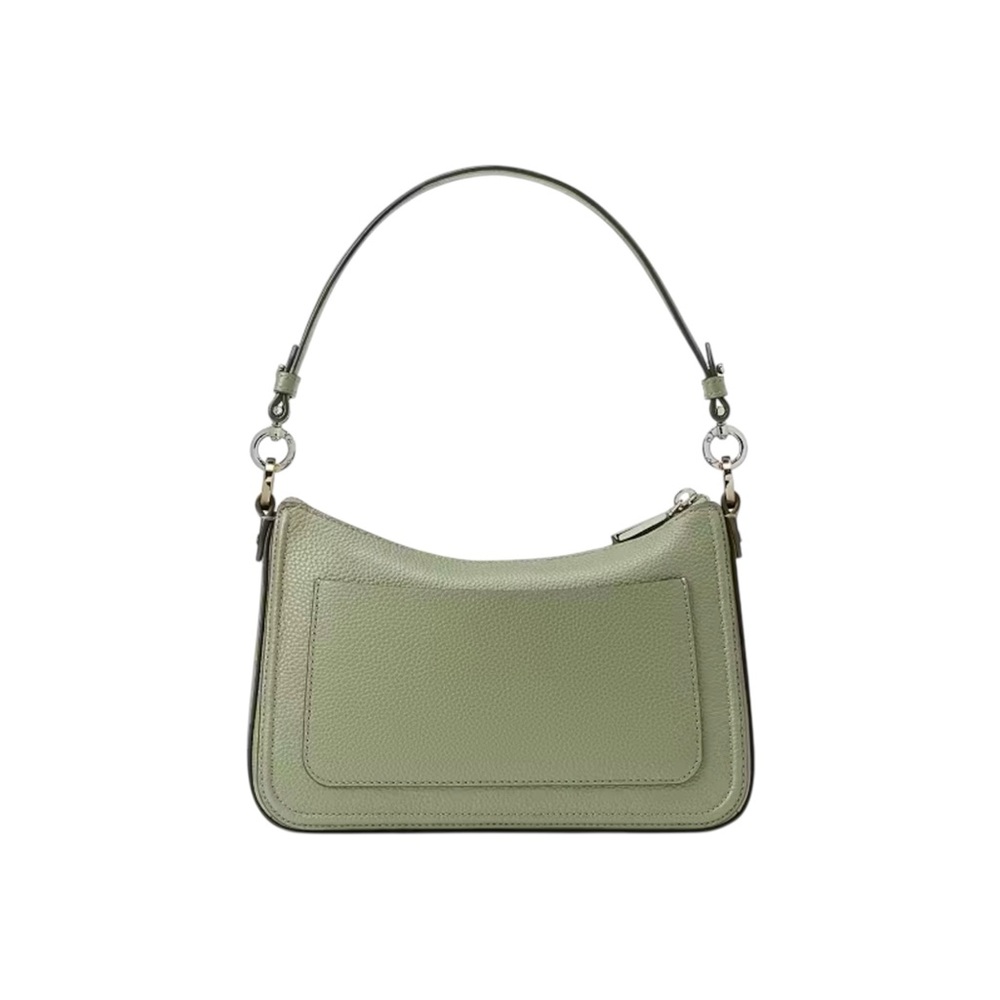 Kate Spade Sage Green Pebbled Leather Medium Shoulder Bag - Picture 2 of 7